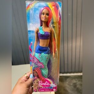 New Barbie Dreamtopia Mermaid Doll, 12-inch, Pink and Purple Hair